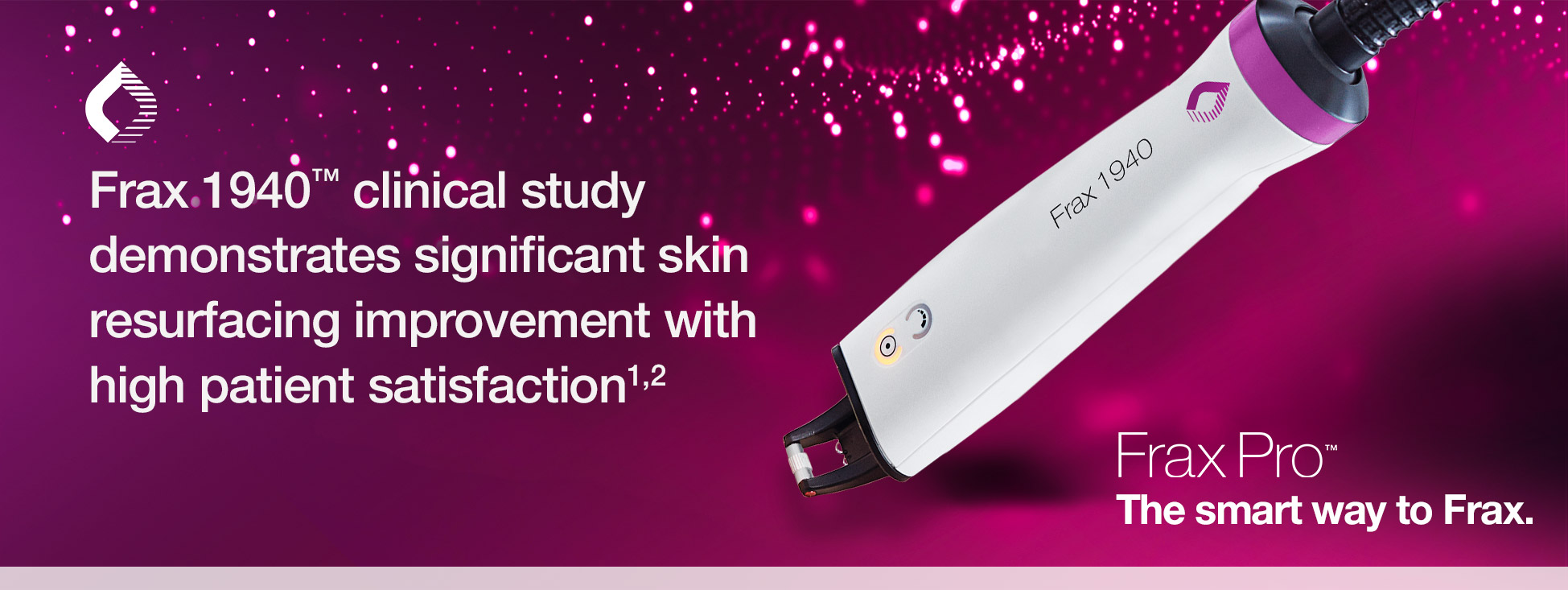 Frax 1940™ non-ablative fractional laser handpiece for skin resurfacing